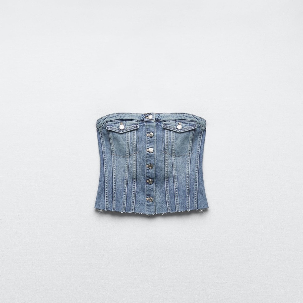 New w/ Tags Denim Corset